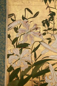 Screen with spring and summer flowers, 1st half of the 18th century. Creator: Watanabe Shiko