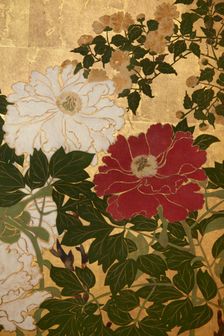 Screen with spring and summer flowers, 1st half of the 18th century. Creator: Watanabe Shiko