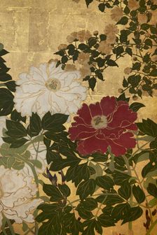 Screen with spring and summer flowers, 1st half of the 18th century. Creator: Watanabe Shiko