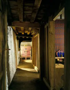 Screens passage, Medieval Merchant's House, French Street, Southampton, Hampshire, 1988. Artist: Paul Highnam