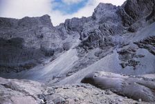Screes in Coire Lagan, Cuillin Hills, Isle of Skye, Scotland, 20th century. Artist: CM Dixon