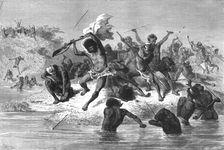 Scrimmage in New Caledonia; Some Account of New Caledonia 1875. Creator: Unknown