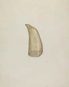 Scrimshaw, c. 1937. Creator: Edith Miller