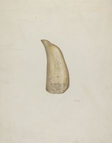 Scrimshaw, c. 1937. Creator: Edith Miller