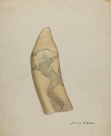 Scrimshaw, c. 1937. Creator: Paul Ward