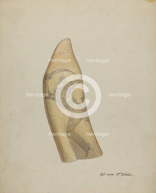 Scrimshaw, c. 1937. Creator: Paul Ward.