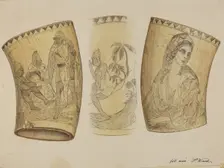 Scrimshaw, c. 1937. Creator: Paul Ward