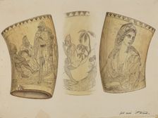 Scrimshaw, c. 1937. Creator: Paul Ward