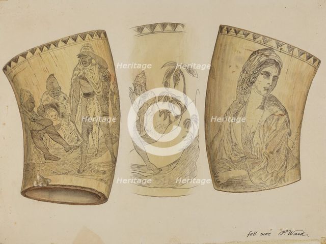 Scrimshaw, c. 1937. Creator: Paul Ward.
