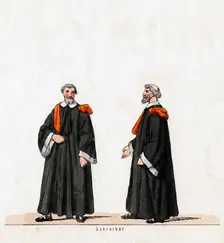 Scribe, costume design for Shakespeare's play, Henry VIII, 19th century