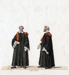 Scribe, costume design for Shakespeare's play, Henry VIII, 19th century