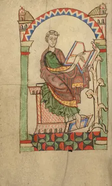 Scribe Writing, probably Eadmer of Canterbury, about 1140-1150. Creator: Unknown