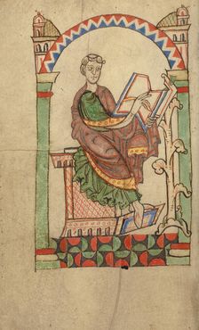 Scribe Writing, probably Eadmer of Canterbury, about 1140-1150. Creator: Unknown