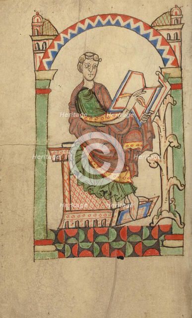 Scribe Writing, probably Eadmer of Canterbury, about 1140-1150. Creator: Unknown.