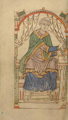 Scribe Writing, probably Eadmer of Canterbury, about 1140-1150. Creator: Unknown