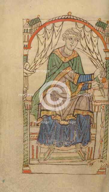 Scribe Writing, probably Eadmer of Canterbury, about 1140-1150. Creator: Unknown.