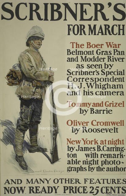 Scribner's for March, c1899 - 1906. Creator: Howard Chandler Christy.