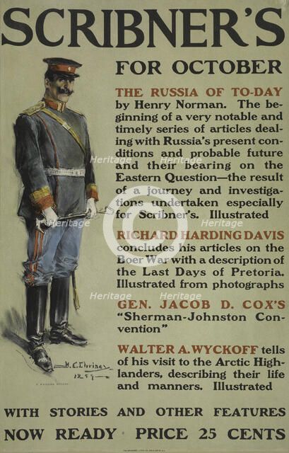 Scribner's for October, c1899 - 1906. Creator: Howard Chandler Christy.