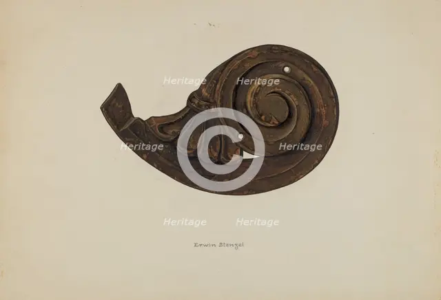 Scroll, c. 1938. Creator: Erwin Stenzel.