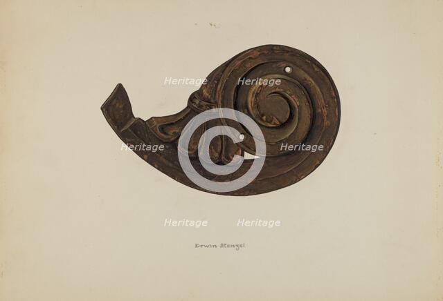 Scroll, c. 1938. Creator: Erwin Stenzel.