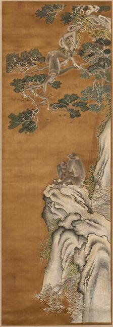 Scroll, China, Qing dynasty (1644-1911), c. 1860. Creator: Unknown