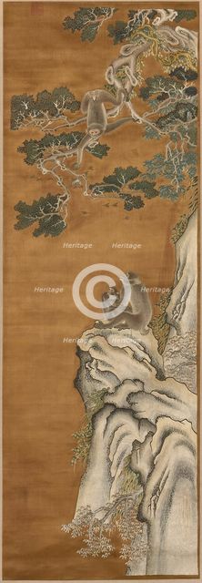 Scroll, China, Qing dynasty (1644-1911), c. 1860. Creator: Unknown.