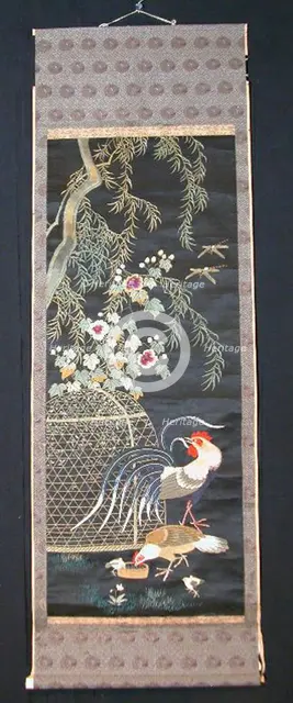 Scroll, Japan, Meiji period (1868-1912), c. 1880. Creator: Unknown.