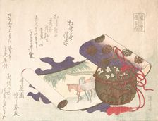 Scroll Painting of Horse, 19th century., 19th century. Creator: Shinsai