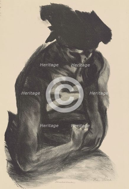 Scrubwoman, ca.1935 - 1943. Creator: Nan Lurie.