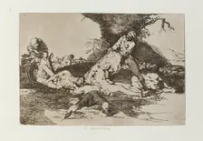 Se aprovechan.; Los Desastres de la Guerra, Madrid 1863. Creator: Francisco Goya