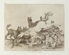 Se defiende bien.; Los Desastres de la Guerra, Madrid 1863. Creator: Francisco Goya