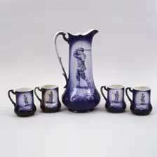 Set of beer mugs, c1900. Creator: Unknown