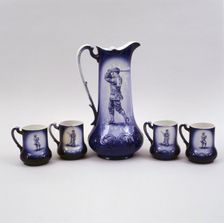 Set of beer mugs, c1900. Creator: Unknown