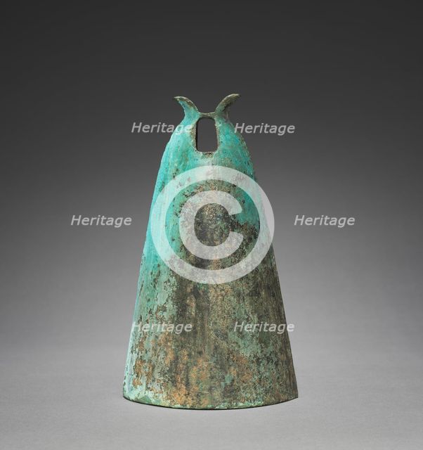 Set of Bells with Diamond-Shaped Insignia, 300s-100s BC. Creator: Unknown.