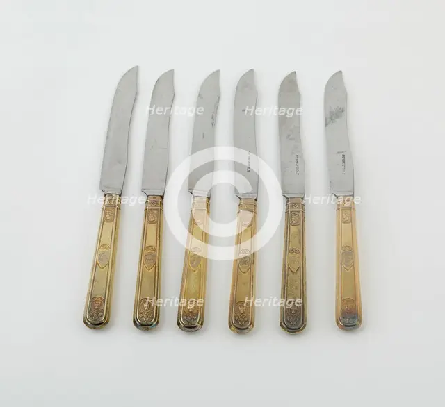 Set of Dinner Knives (10), Paris, 1789/1820. Creators: Martin-Guillaume Biennais, Pierre-Benoît Lorillon.