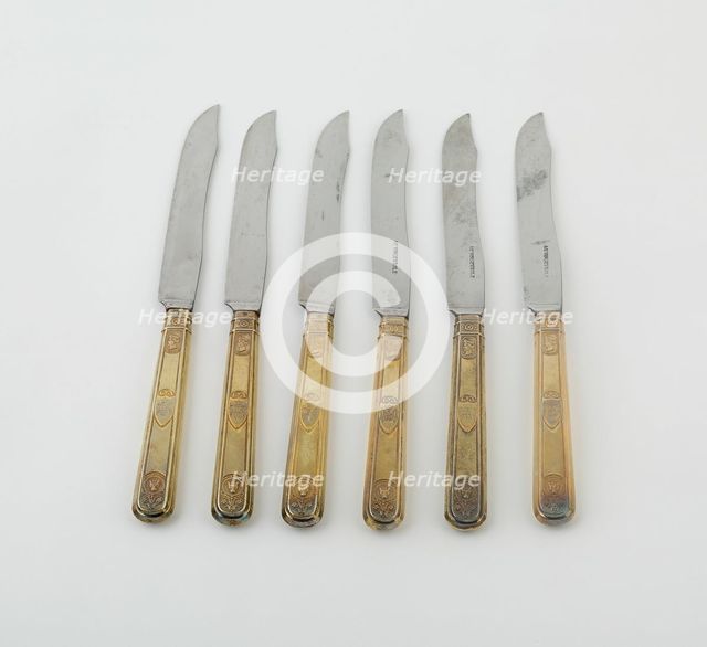 Set of Dinner Knives (10), Paris, 1789/1820. Creators: Martin-Guillaume Biennais, Pierre-Benoît Lorillon.