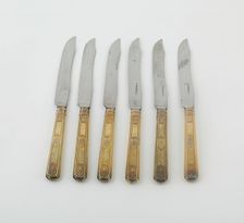 Set of Dinner Knives (14), Paris, 1789/1820. Creators: Martin-Guillaume Biennais, Pierre-Benoît Lorillon