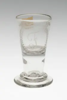 Set of Five Wine Glasses, Germany, c. 1800. Creator: Unknown