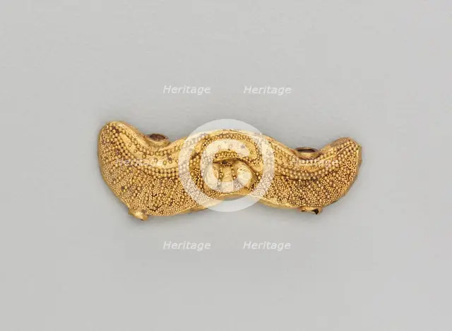 Set of Pendants Ending in a Bull's Head, 185-72 BC. Creator: Unknown.