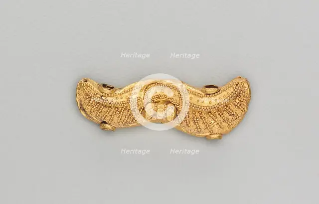 Set of Pendants Ending in a Bull's Head, 185-72 BC. Creator: Unknown.