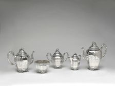 Set of silver tableware, 1852/64. Creator: J.T. and E.M. Edwards
