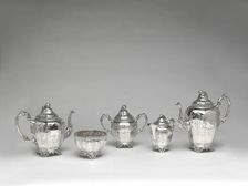 Set of silver tableware, 1852/64. Creator: J.T. and E.M. Edwards