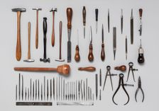 Set of Sixty-Two Engraving Tools of Louis D. Nimschke, American and European, 19th century. Creator: Unknown
