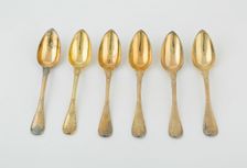 Set of Tablespoons (10), Paris, 1789/1820. Creators: Martin-Guillaume Biennais, Pierre-Benoît Lorillon