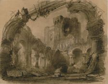 Set design for opera Macbeth by Giuseppe Verdi. Paris, Théâtre-Lyrique, 21.04.1865, 1865