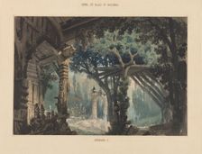 Set design for opera Un ballo in maschera by Giuseppe Verdi