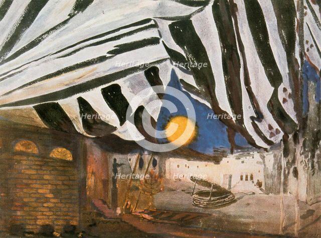 Set design for Oscar Wilde's Salome, late 19th/early 20th century. Artist: Leon Bakst