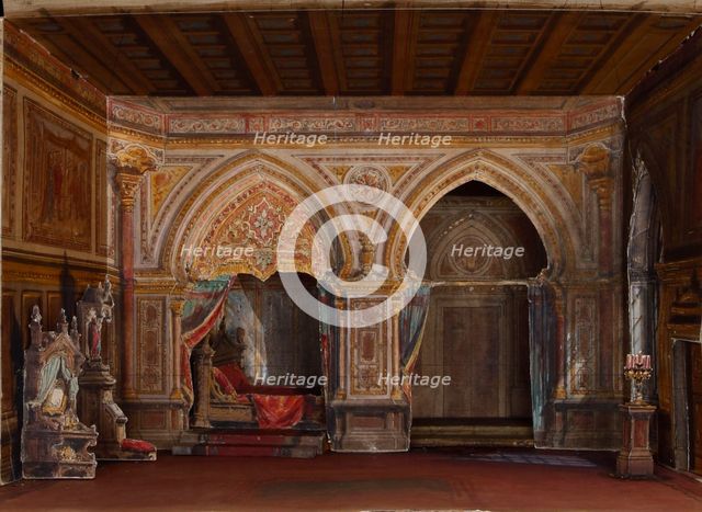 Set design for the Opera Otello by Giuseppe Verdi, Paris, Théâtre national de l'Opéra, 12.10.1894, 1