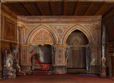 Set design for the Opera Otello by Giuseppe Verdi, Paris, Théâtre national de l'Opéra, 12.10.1894, 1