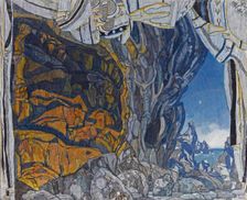 Set design for the opera Orfeo ed Euridice by Ch. Gluck, 1911